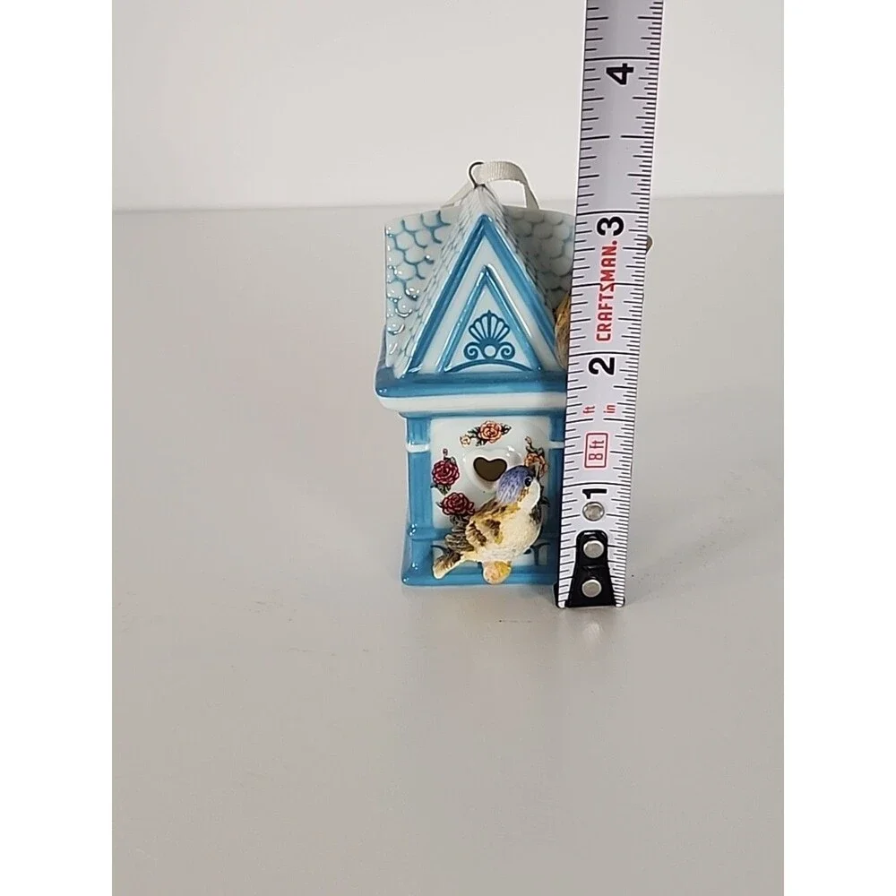 Birdhouse Ornament 2000 Bradford Editions Dewdrop Dwelling #68565 Porcelain
